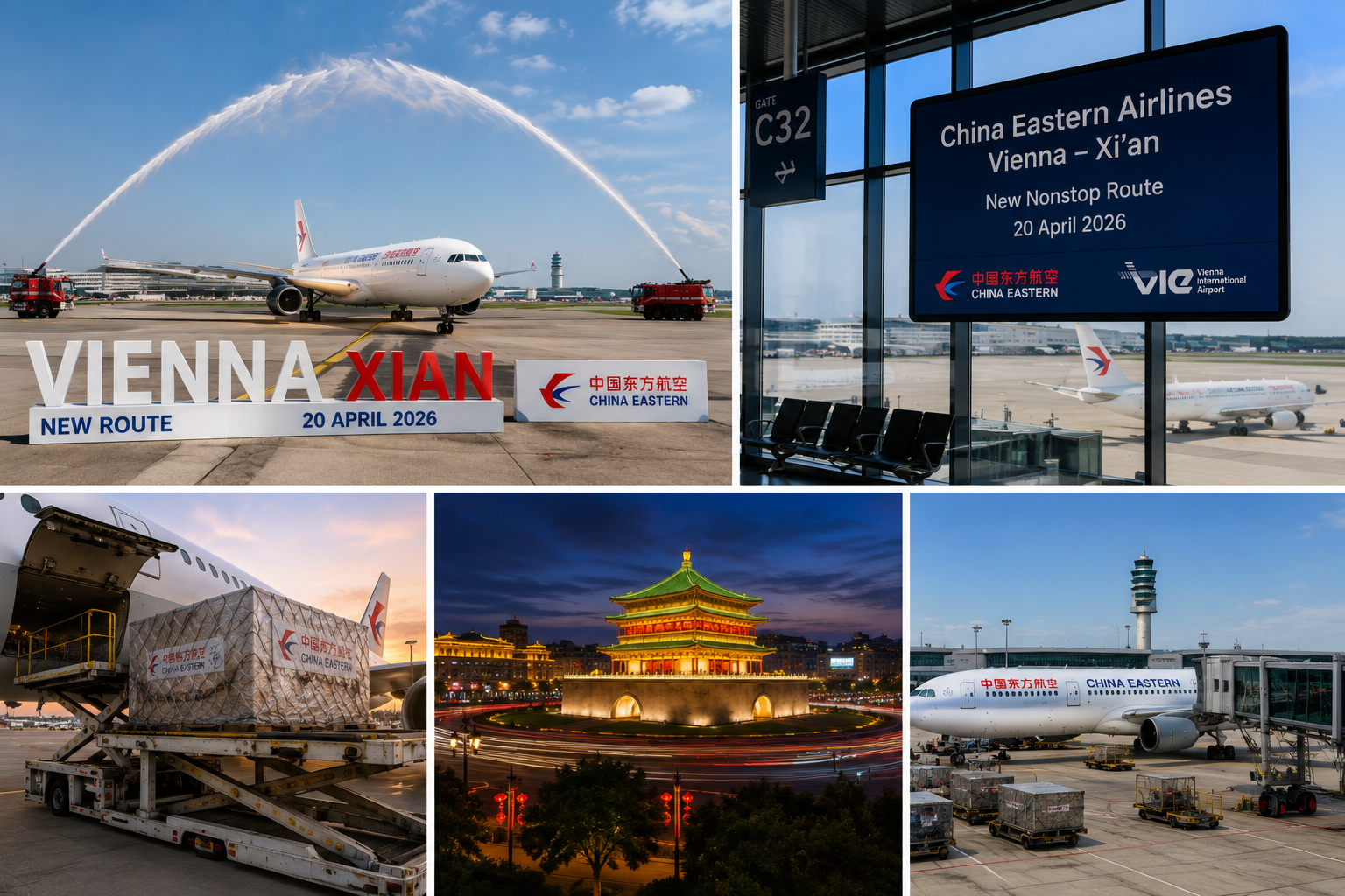 China Eastern Airlines Launches Vienna–Xi’an Nonstop Flights – W 